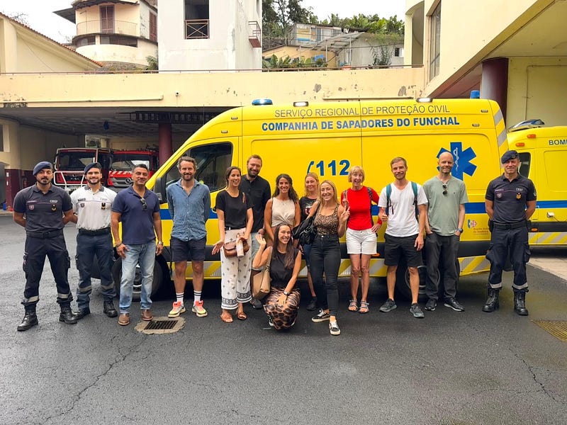 Madeira Friends visit Municipal Fire Funchal