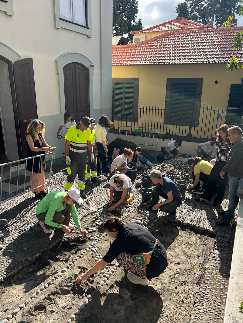 Paver for a day: when locals and internationals unite to celebrate Madeiran Heritage